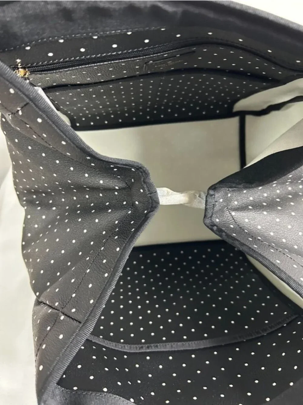 Kate Spade Sidney Kennywood Polka Dot Bag in Black/White - New